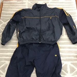 Vintage Wilson nylon track suit